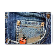 Blue Jean Lady Bug Small Door Mat