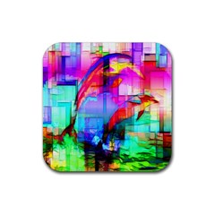 Tim Henderson Dolphins Drink Coaster (square)