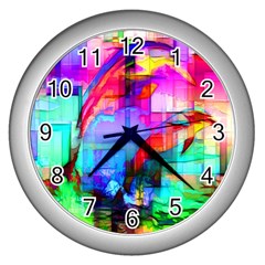 Tim Henderson Dolphins Wall Clock (silver) by TheWowFactor