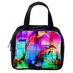 Tim Henderson Dolphins Classic Handbag (one Side)