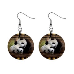 Panda Love Mini Button Earrings