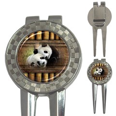 Panda Love Golf Pitchfork & Ball Marker by TheWowFactor