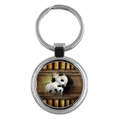 Panda Love Key Chain (round) by TheWowFactor