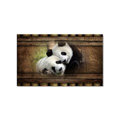 Panda Love Sticker (rectangle)