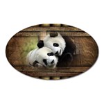 Panda Love Magnet (Oval) Front