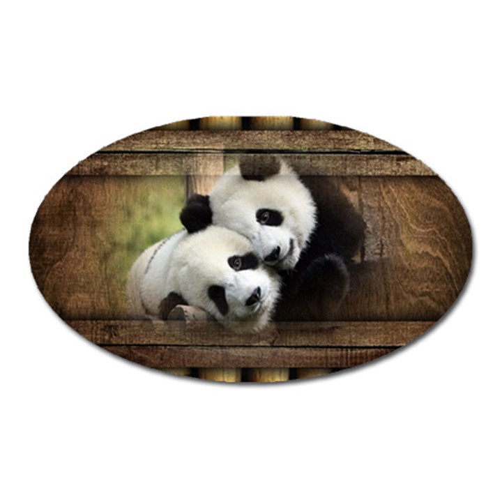 Panda Love Magnet (Oval)