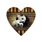 Panda Love Magnet (Heart) Front