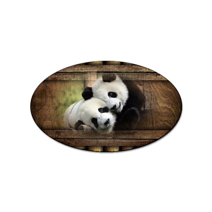 Panda Love Sticker 10 Pack (Oval)