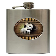 Panda Love Hip Flask