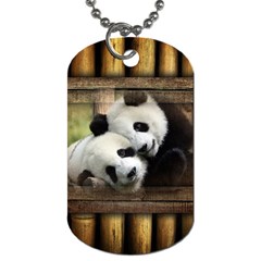 Panda Love Dog Tag (two-sided) 