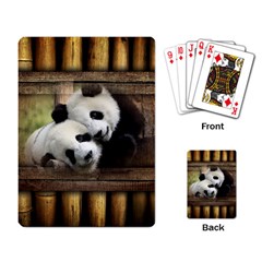 Panda Love Playing Cards Single Design by TheWowFactor