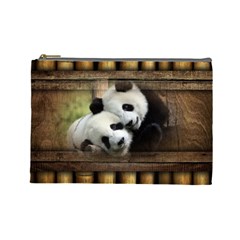 Panda Love Cosmetic Bag (large)