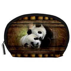 Panda Love Accessory Pouch (large) by TheWowFactor