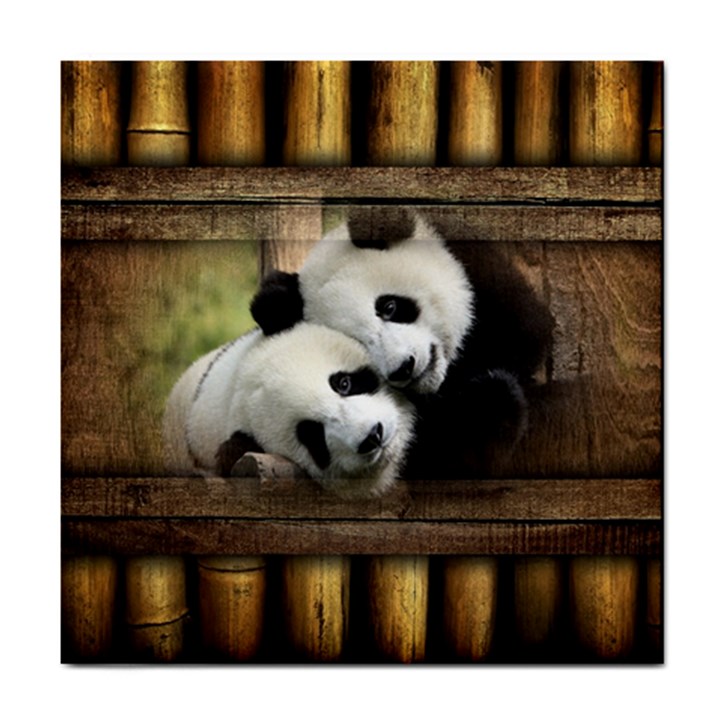 Panda Love Ceramic Tile