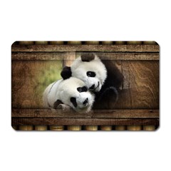 Panda Love Magnet (rectangular)