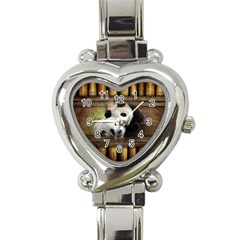 Panda Love Heart Italian Charm Watch  by TheWowFactor