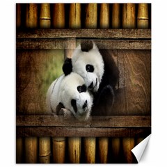 Panda Love Canvas 8  X 10  (unframed) by TheWowFactor