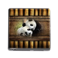 Panda Love Memory Card Reader With Storage (square)