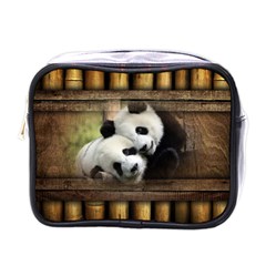 Panda Love Mini Travel Toiletry Bag (one Side) by TheWowFactor