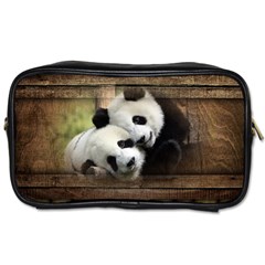 Panda Love Travel Toiletry Bag (two Sides) by TheWowFactor