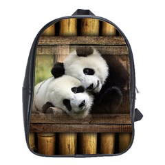 Panda Love School Bag (xl) by TheWowFactor