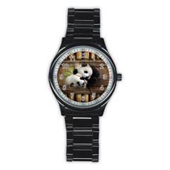 Panda Love Sport Metal Watch (black)