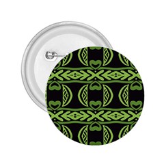 Green Shapes On A Black Background Pattern 2 25  Button