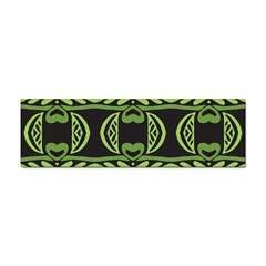 Green Shapes On A Black Background Pattern Sticker Bumper (100 Pack)