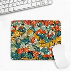 Paint Strokes In Retro Colors Small Mousepad by LalyLauraFLM