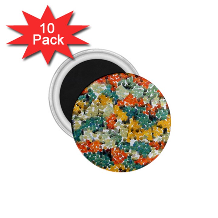 Paint strokes in retro colors 1.75  Magnet (10 pack) 