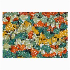 Paint Strokes In Retro Colors Glasses Cloth (large, Two Sides)