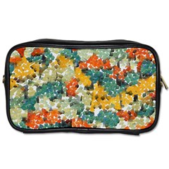 Paint Strokes In Retro Colors Toiletries Bag (one Side)