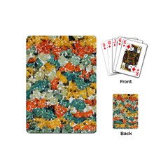 Paint Strokes In Retro Colors Playing Cards (mini)