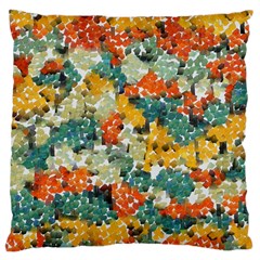 Paint Strokes In Retro Colors Large Cushion Case (two Sides)