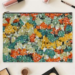 Paint Strokes In Retro Colors Cosmetic Bag (xxxl)