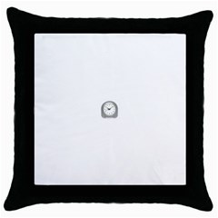 Alarm Black Throw Pillow Case