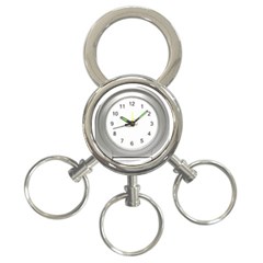 Alarm 3-ring Key Chain