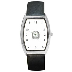 Alarm Tonneau Leather Watch