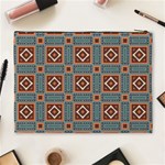 Squares rectangles and other shapes pattern Cosmetic Bag (XL) Back