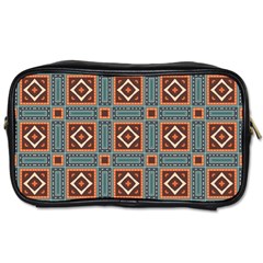 Squares Rectangles And Other Shapes Pattern Toiletries Bag (one Side)