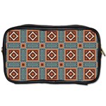 Squares rectangles and other shapes pattern Toiletries Bag (Two Sides) Front