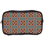 Squares rectangles and other shapes pattern Toiletries Bag (Two Sides) Back