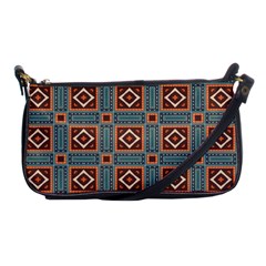 Squares Rectangles And Other Shapes Pattern Shoulder Clutch Bag