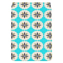 Floral Pattern On A Blue Background Removable Flap Cover (small)