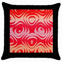 Gradient Shapes Throw Pillow Case (black)