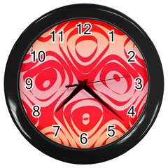 Gradient Shapes Wall Clock (black)