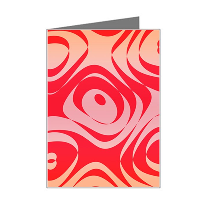 Gradient shapes Mini Greeting Card