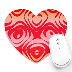 Gradient Shapes Heart Mousepad