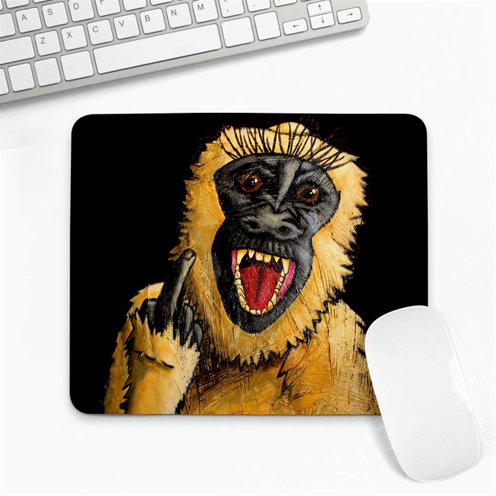 Monkey Bastard Large Mouse Pad (Rectangle)