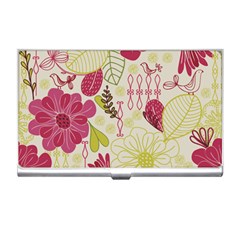 Retro Floral Business Card Holder